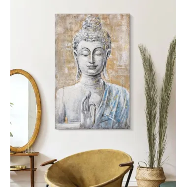 OBRAZ NA PŁÓTNIE BUDDHA LIGHT -B- 80x3x120 cm